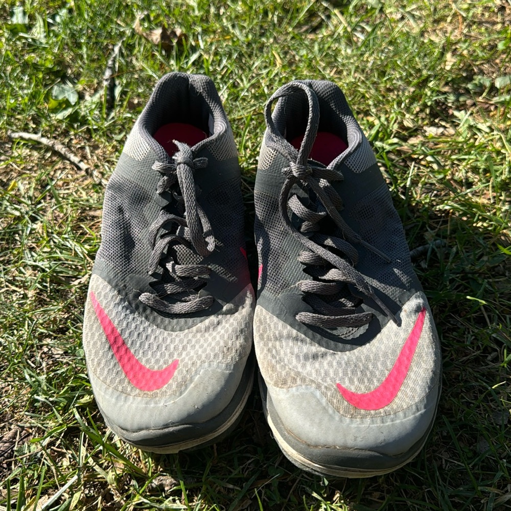 Nike FS Lite Run 3 Pink and Grey women’s size 8